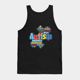 Puzzle Piece Autism Awareness Tank Top